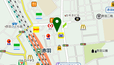 てんぐ大ホール 赤羽東口店の地図画像