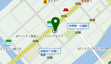 #毎日整体 月島店の地図画像