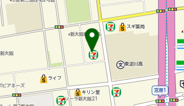 SBSリコーロジスティクス株式会社 営業開発本部 新大阪オフィスの地図画像