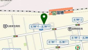 Agu hair guild(アグヘアーギルド) 苗穂南口店の地図画像