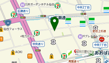 Agu hair atelier(アグヘアーアトリエ) 仙台中央店の地図画像