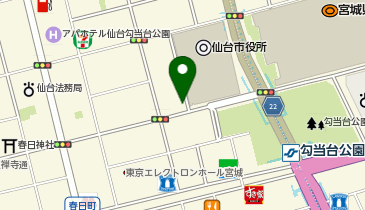 Agu hair chiaro(アグヘアーキアロ) 勾当台公園店の地図画像