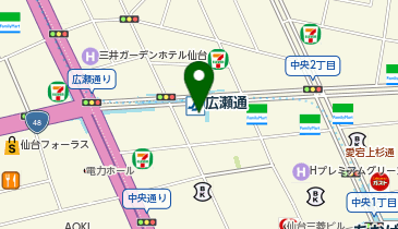 Agu hair gift(アグヘアーギフト) 広瀬通店の地図画像