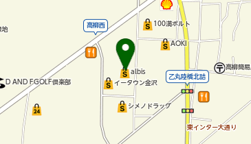 albis(アルビス) 高柳店の地図画像