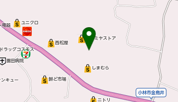 アタックス 小林店の地図画像