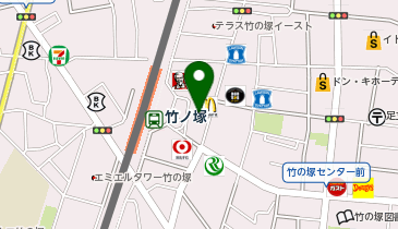 89`s flower(エクズフラワー)竹ノ塚店の地図画像