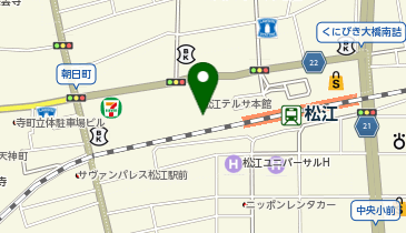 奥出雲そば処 一福 松江駅前テルサ店の地図画像