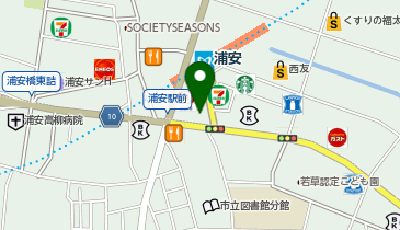 バーガーキングR 浦安駅前店の地図画像