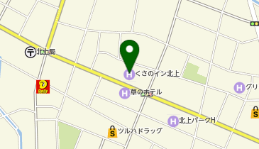 くさのイン北上の地図画像