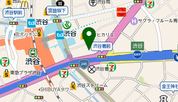 Agu hair SHIBUYA店(アグヘアー渋谷店)の地図画像