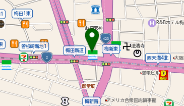 Agu hair soyon(アグヘアーソヨン) 梅田店の地図画像