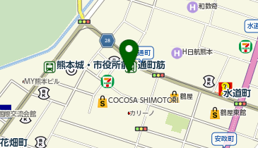 Agu hair garden(アグヘアーガーデン) 熊本下通店の地図画像