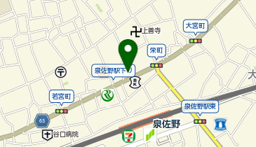 泉佐野鍼灸院・整骨院の地図画像