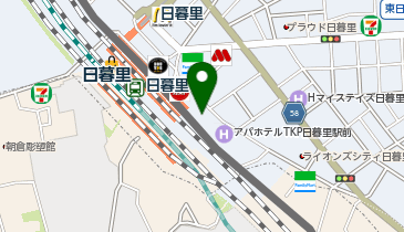 全力ストレッチ 日暮里駅前店の地図画像