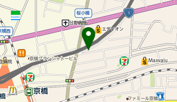 笑福青果 京橋店の地図画像