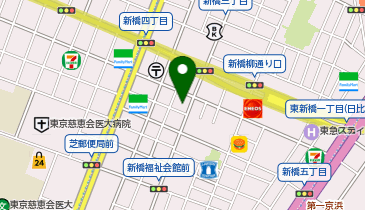 新橋レトロ居酒屋まぁくんの地図画像