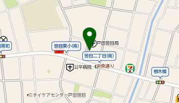 手打そば 紡ぎの地図画像