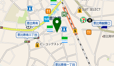 恵比寿でひとりごとの地図画像