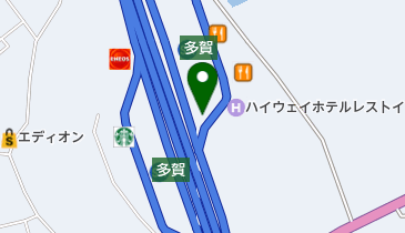 名神高速道路 EXPASA(エクスパーサ)多賀 下り コインランドリーの地図画像