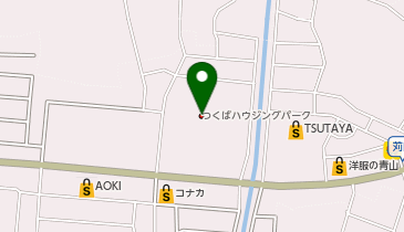 つくばハウジングパークの地図画像
