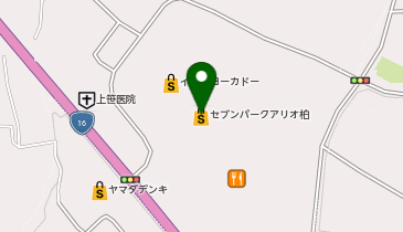 Capsule park(カプセル パーク) セブンパークアリオ柏店の地図画像