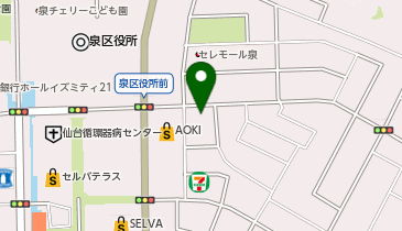 アイスは別腹 仙台泉中央店の地図画像