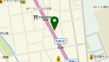 寿司・しゃぶしゃぶ ゆず庵 さいたま中央店の地図画像