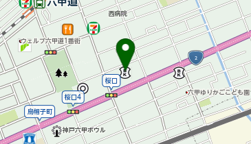 鰻の成瀬 六甲道店の地図画像