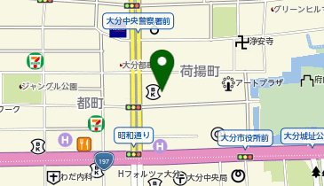 府内のおうどんの地図画像