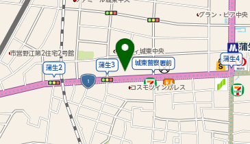 ファディー 蒲生店の地図画像