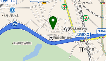 日介センター代々木の地図画像