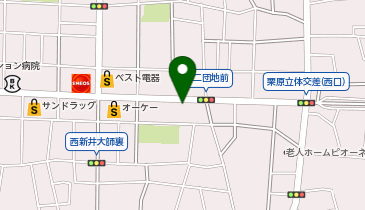 日介センター足立の地図画像