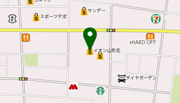 パティズ 山形北店の地図画像