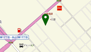 三菱ふそうトラック・バス株式会社 北海道ふそう旭川支店の地図画像