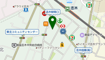 焼肉 邑の地図画像