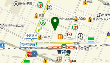 松本平太郎美容室 吉祥寺本店の地図画像