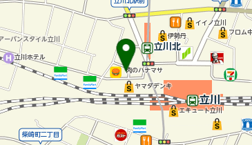 松本平太郎美容室 立川店の地図画像