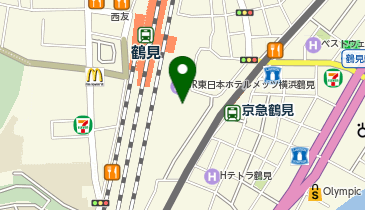 鶴見国際交流ラウンジの地図画像