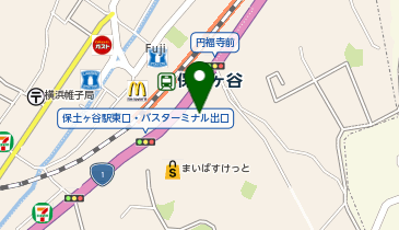 横浜市保土ケ谷地域ケアプラザの地図画像