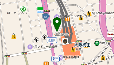 amie(アミ) 梅田店の地図画像