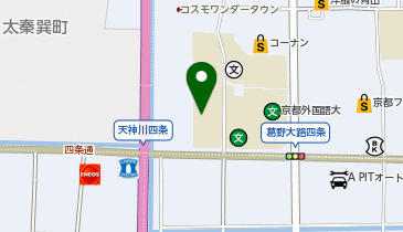 学校法人京都外国語大学 森田記念講堂の地図画像