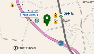 WECARS(ウィーカーズ) イオンタウン伊賀上野店の地図画像