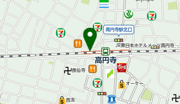 下北餃子アカシの地図画像