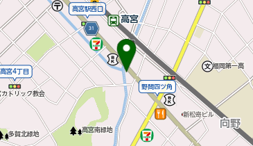 高宮レディース鍼灸整骨院・整体院の地図画像