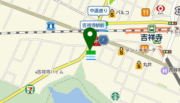 吉祥寺&alpha;はりきゅう院の地図画像