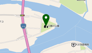 三隈川公園の地図画像