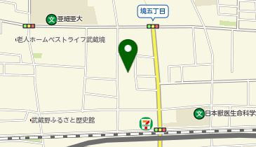 まなびの森保育園武蔵境の地図画像