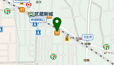 メンズサロン FADE&LINE(フェードアンドライン) 武蔵新城店の地図画像