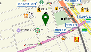 セイコーブティック 福岡天神の地図画像