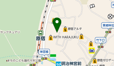 CONVERSE STORE HARAJUKU(コンバース ストア ハラジュク) 旗艦店の地図画像